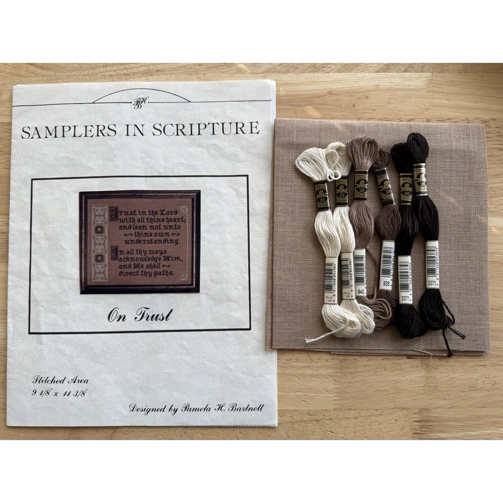 Designs From Pamela SAMPLERS IN SCRIPTURE Cross Stitch Kit - ON Trust